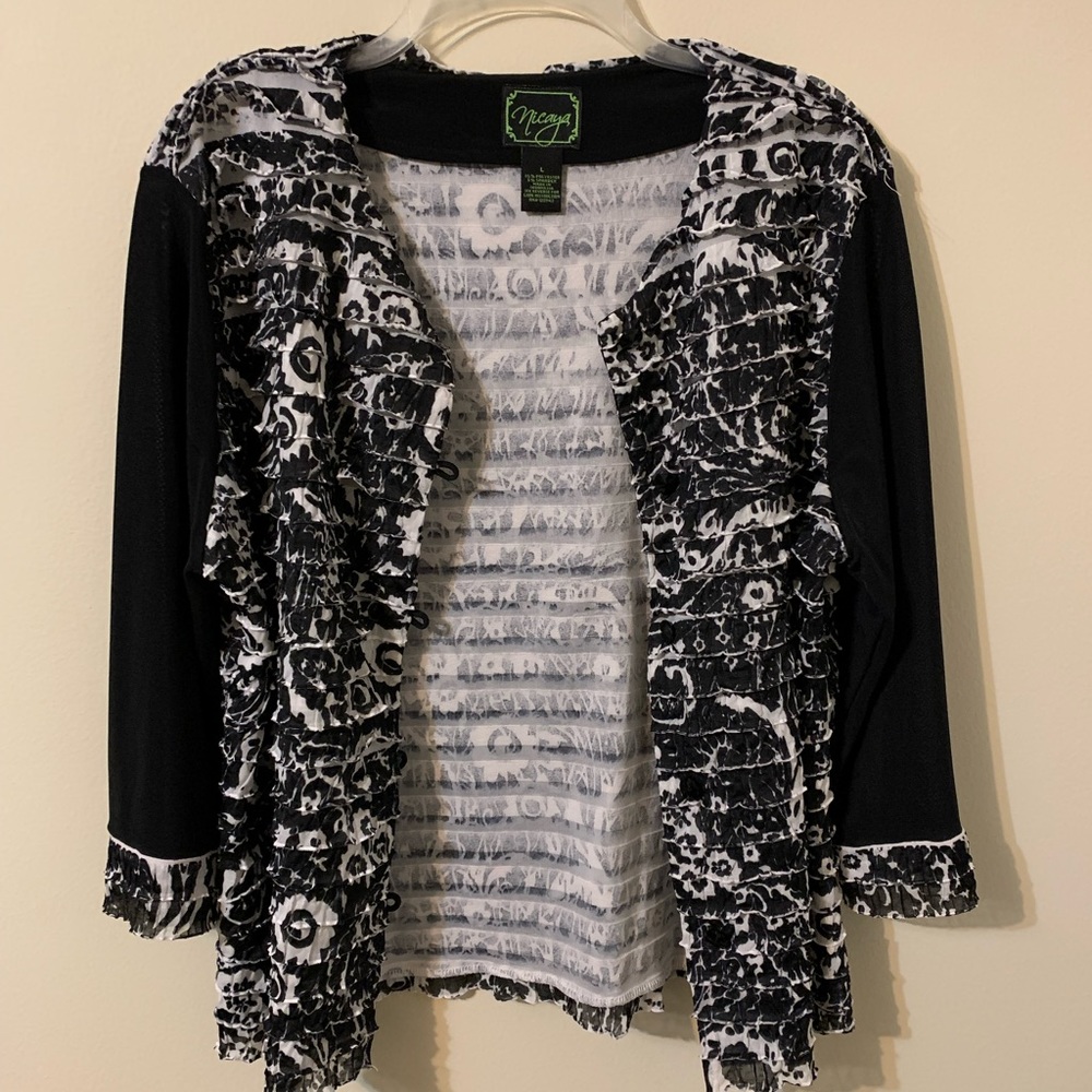 NICAYA, Button Down, Cardigan Style Top